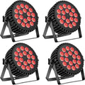 U`King Stage Par Lights 18x12W RGBW LED Par Can Lights - Reliable DJ