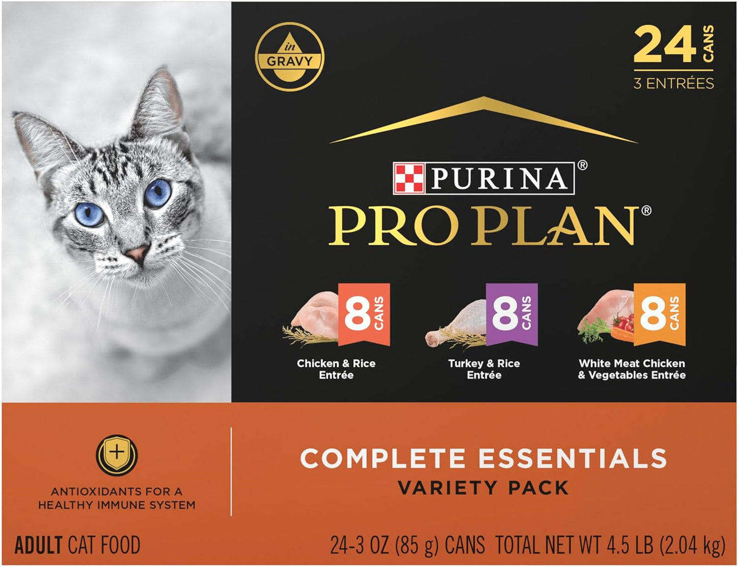 Purina Pro Plan Gravy High Protein Wet Cat Food Variety Pack