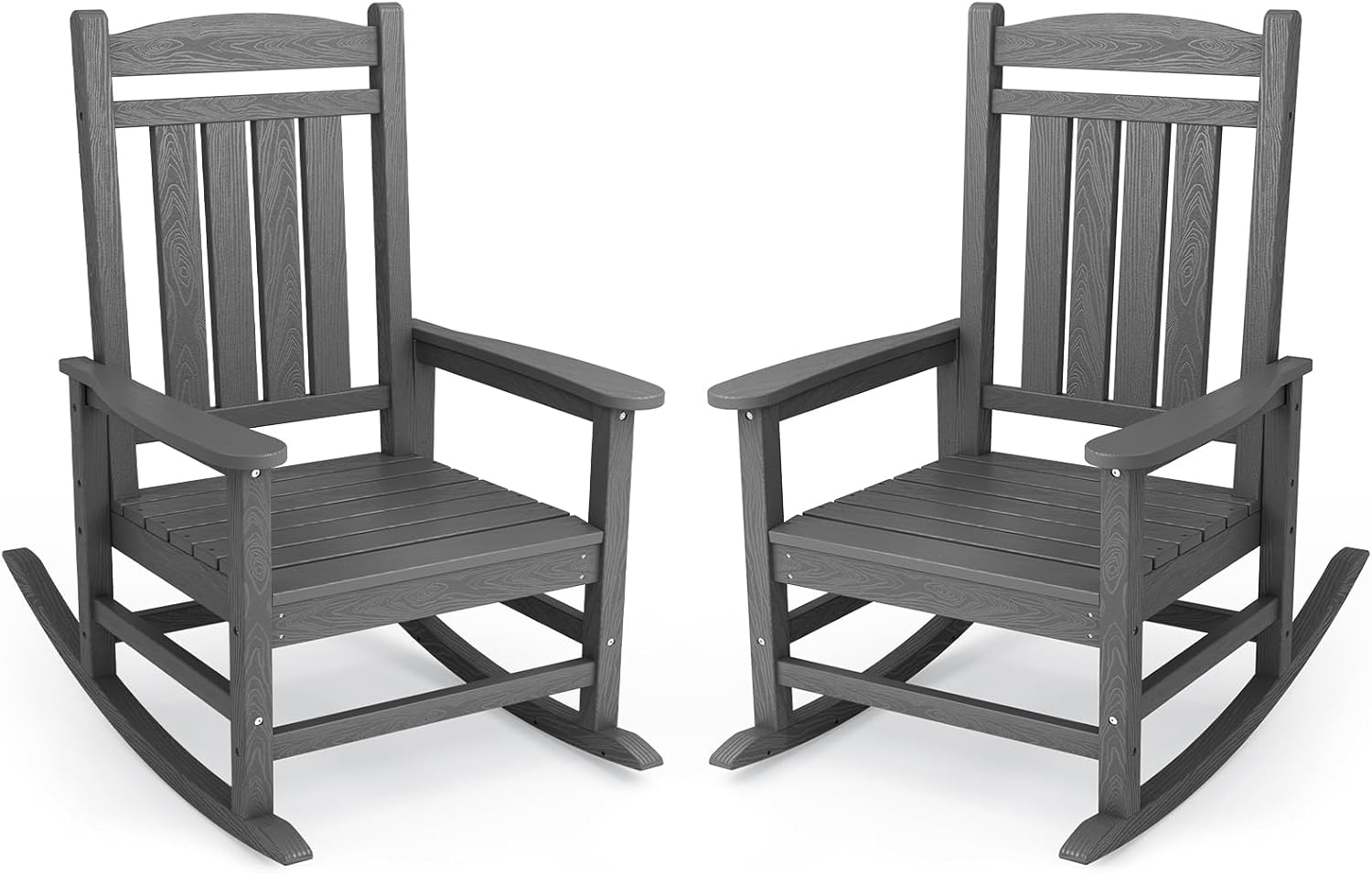 Oversized Outdoor Rocking Chair Set of 2 for Total Relaxation