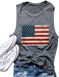 USA Flag Tank: Patriotic Sleeveless Style