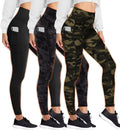 Fleece Lined Leggings for Women 3 Pack - Plus Size S/M to 4XL