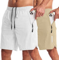 CANGHPGIN 2 Pack Mens Quick Dry Workout Shorts 7 in Inseam