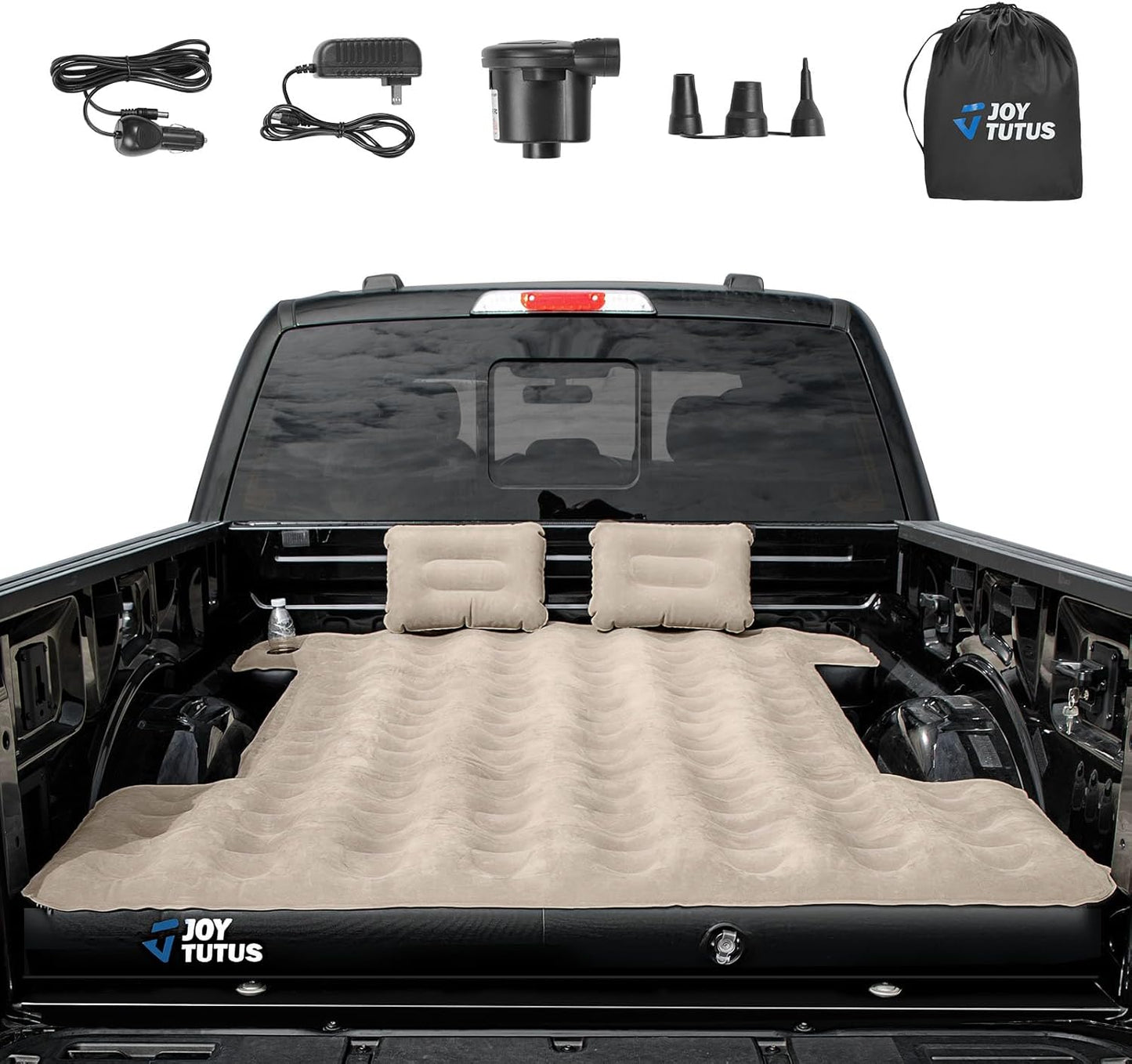 JOYTUTUS Inflatable Truck Bed Mattress - Comfy Camping Essential