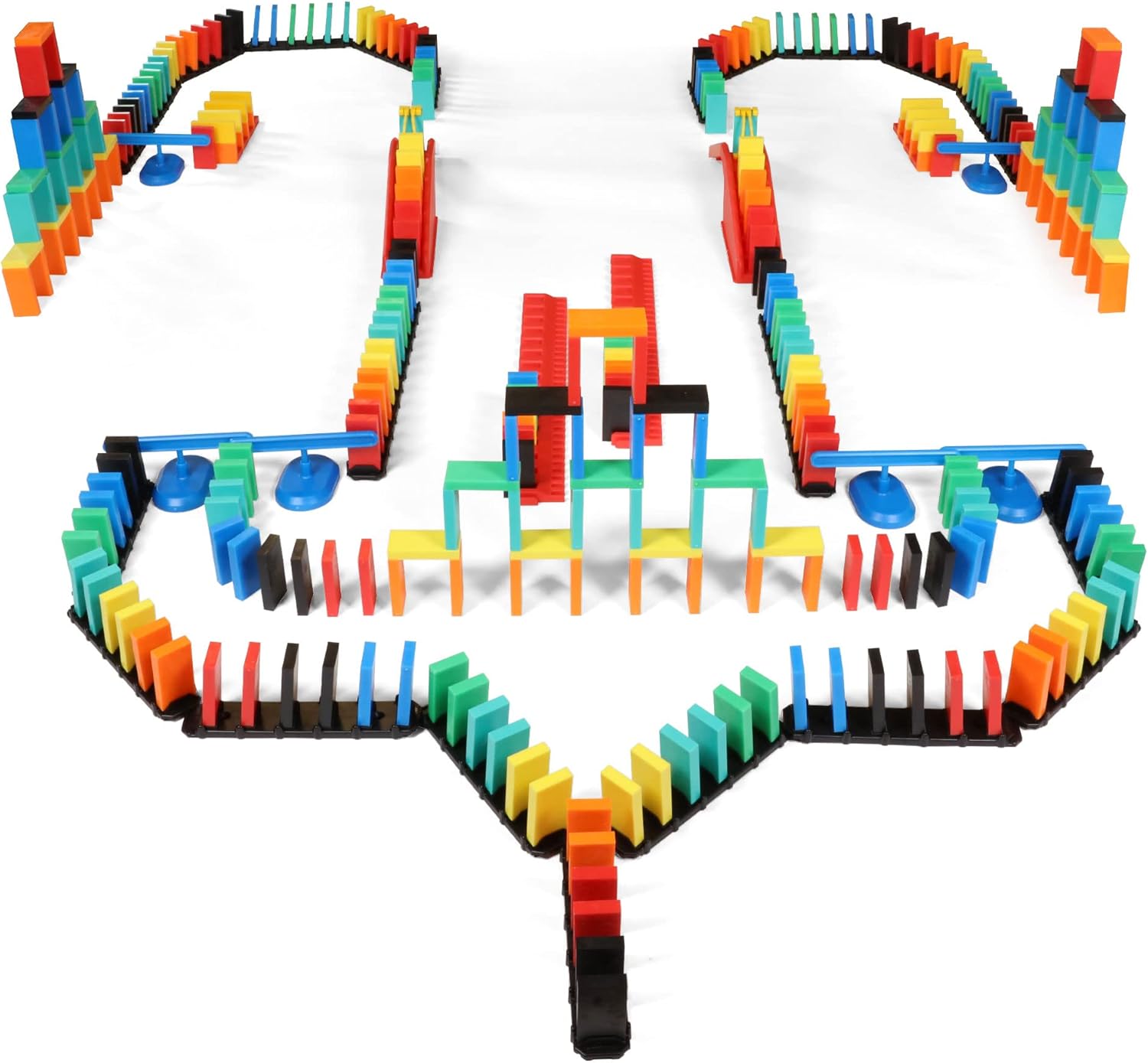 Bulk Dominoes Pro-Domino Kit for Kids - STEM Building Fun