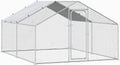 Spire Shape Metal Chicken Run: Waterproof & Heavy Duty