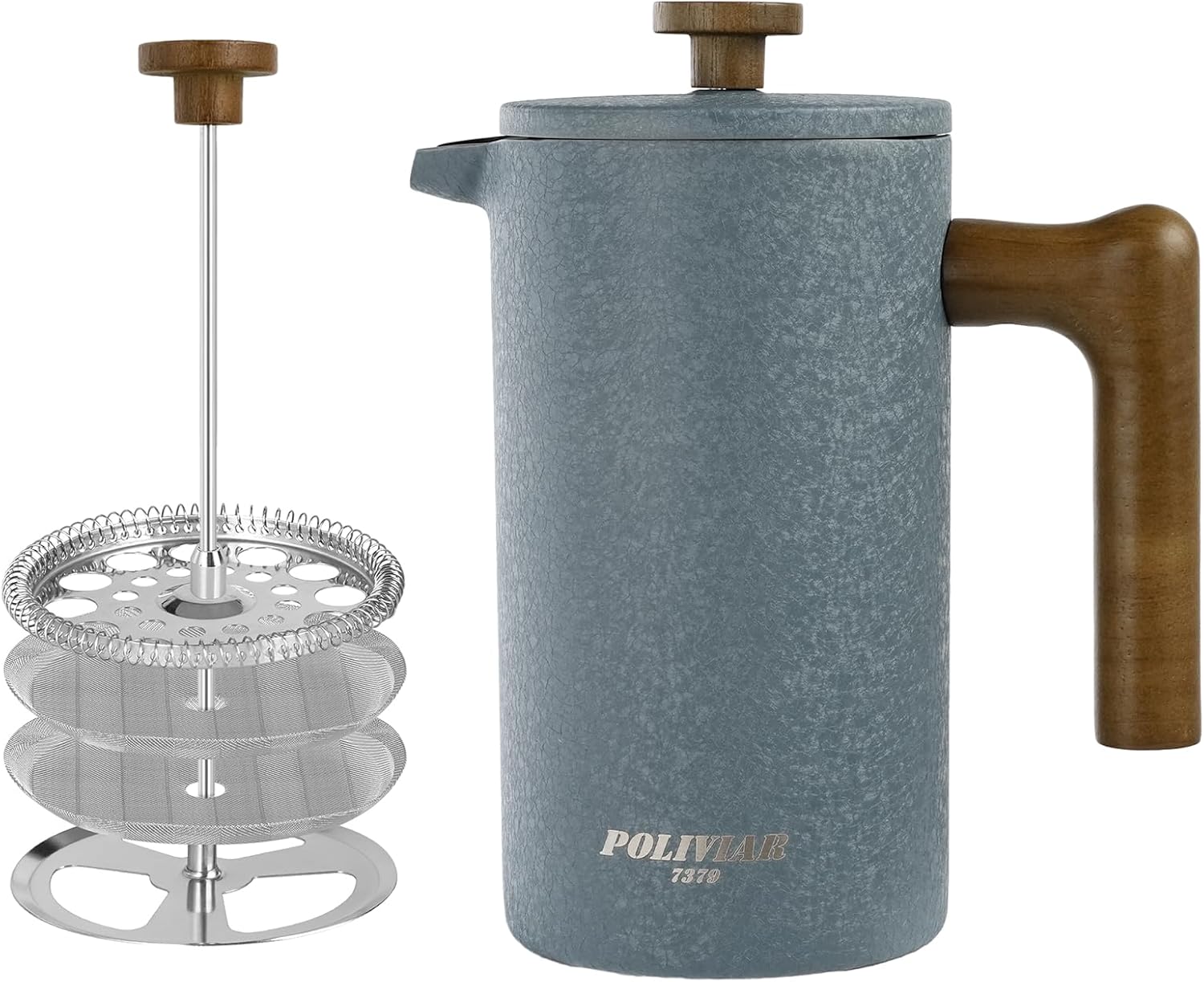 POLIVIAR French Press Coffee Maker for Perfect Brews Daily