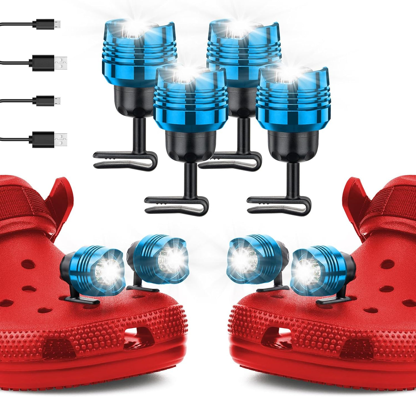 Waterproof LED Croc Lights - Light Up Your Adventures!