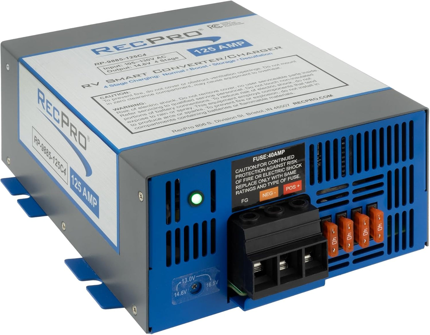 RecPro RV Converter 125 Amp - Reliable Power for Your RV