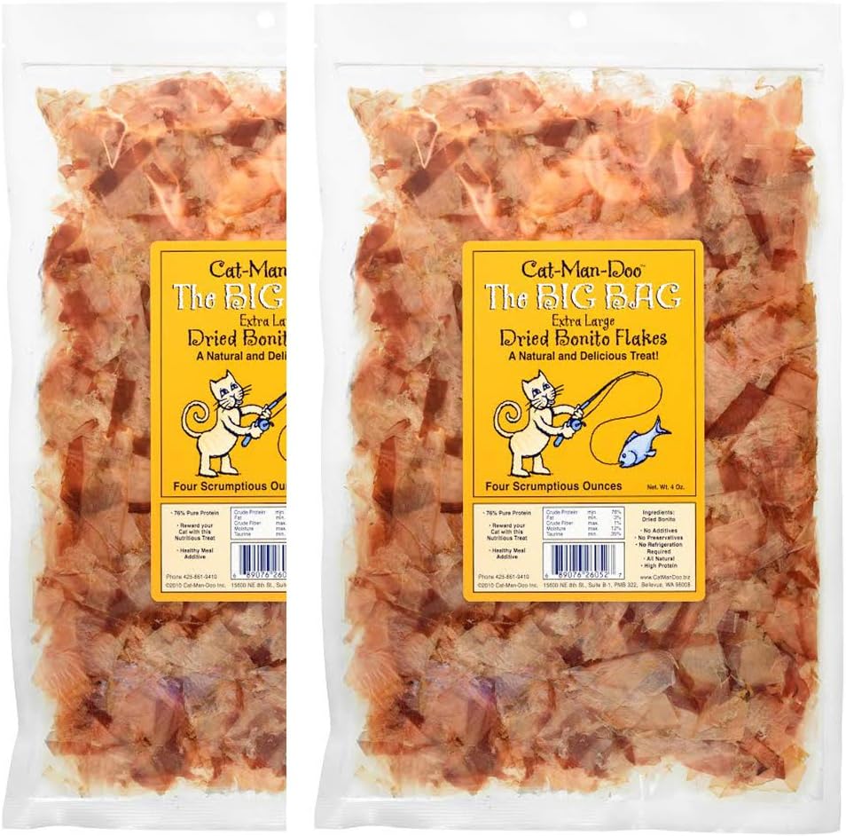 Cat-Man-Doo Extra Large Dried Bonito Flakes for Dogs & Cats