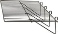 Econoco Grid Panel Display Shelf 12in x 23.5in Pack of 6 - Heavy Duty