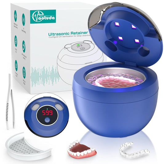 45kHz Ultrasonic Retainer Cleaner for Aligners and More