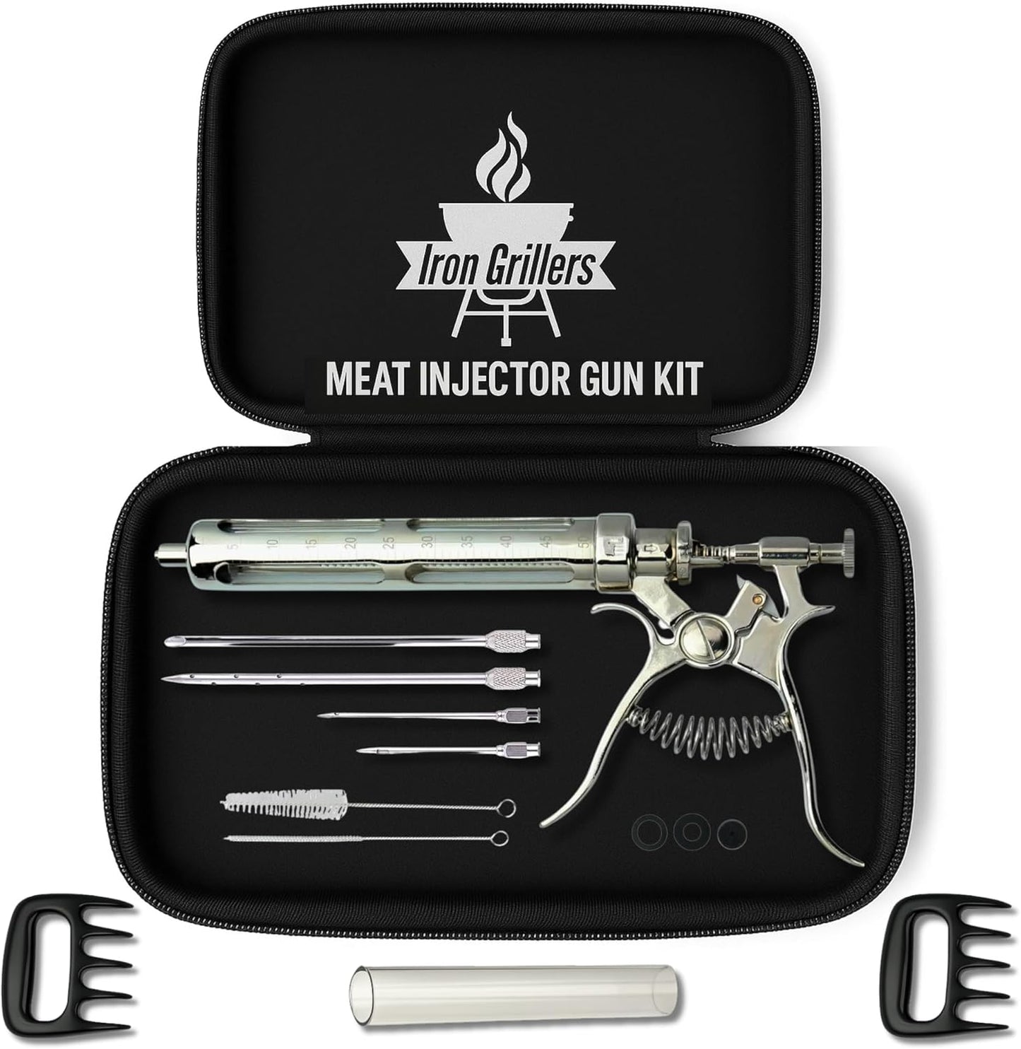 Professional Meat Injector Marinade Gun Kit for Perfect BBQ