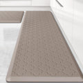 Kitchen Mat 2 PCS Khaki Cushioned Anti-Fatigue Mats - 20ftin x30ft