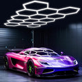 Hexagon Garage Lights 456W 50160LM 14-Grid Honeycomb LED - Bright