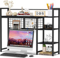 Snughome Desk Shelf 38.6 in Desktop Organizer Shelf - Compact Monitor