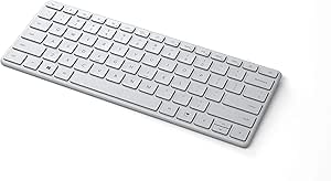 Microsoft Designer Compact Keyboard - Sleek Wireless Bluetooth Device