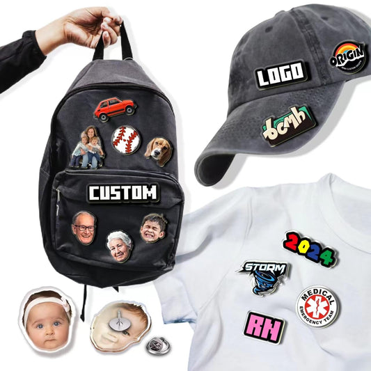 Custom Pin Buttons Your Ita Bag Personalized Hat Pins