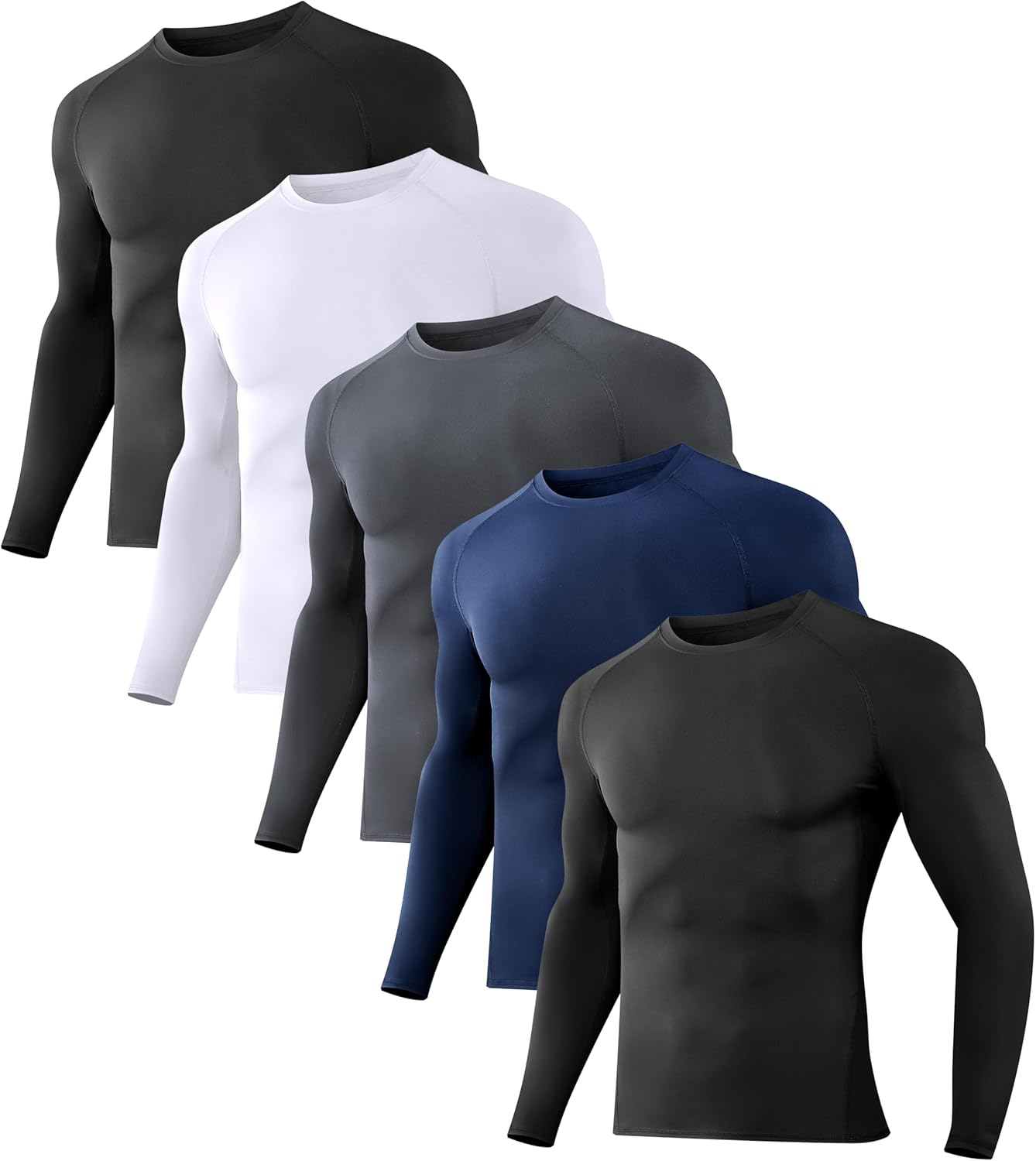 Men's Compression Shirts Long Sleeve for Athletic Workouts