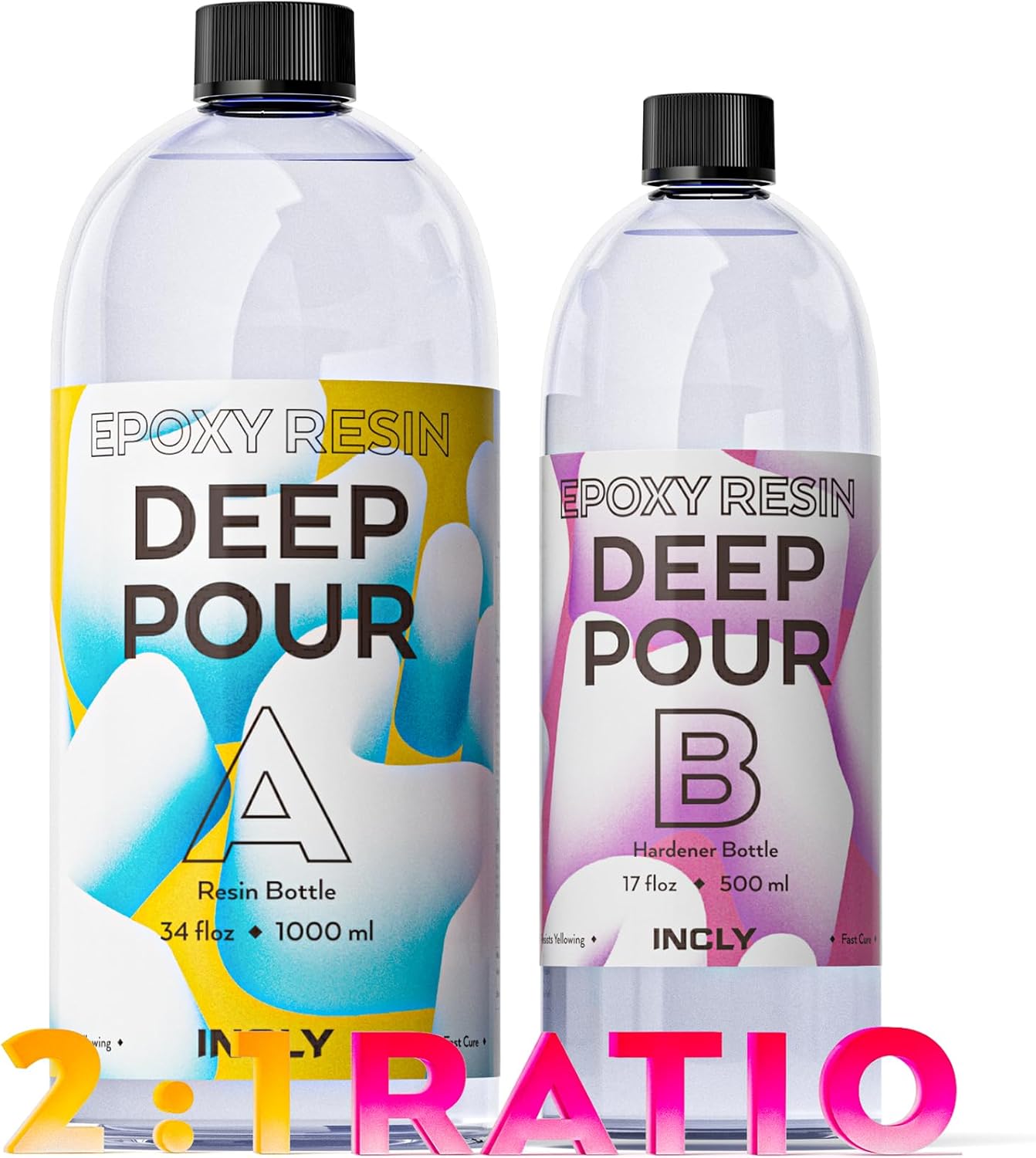 Deep Pour Epoxy Resin Kit for Crafting and Coating Projects
