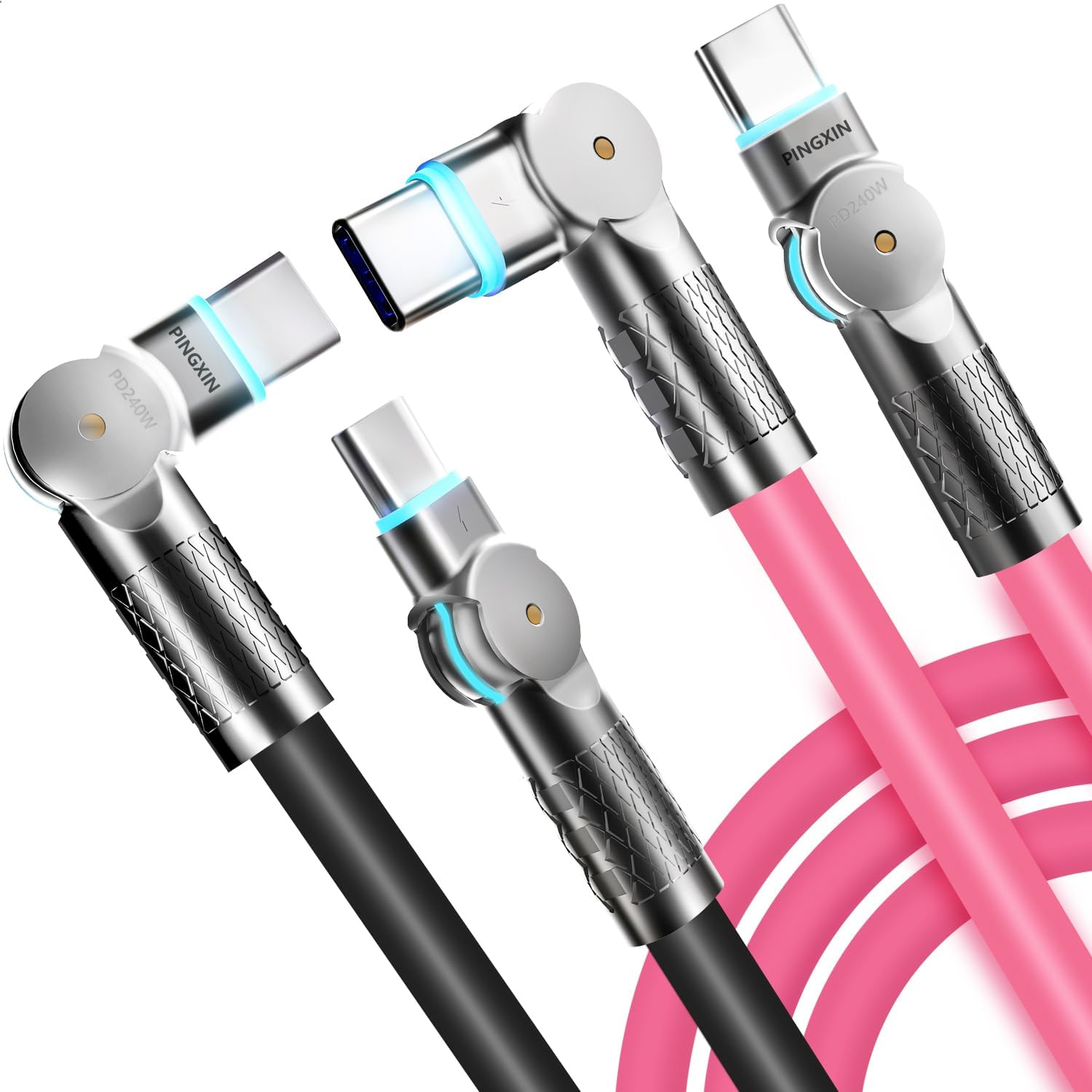 Fast Charging USB C Cable 10ft 2-Pack for iPhone, Samsung, MacBook - PINGXIN
