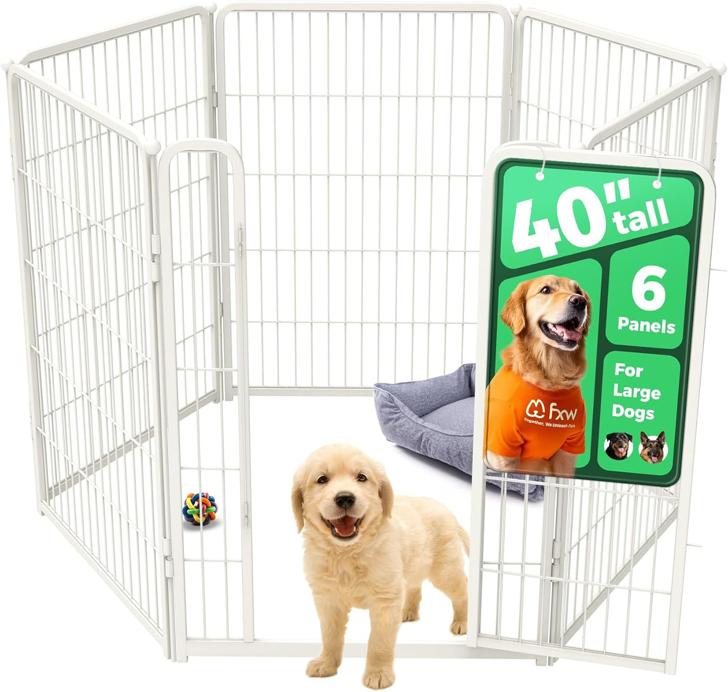 FXW Homeplus Unleashed Indoor Dog Playpen for Safe Play