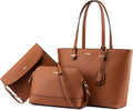 LOVEVOOK Handbags for Women 3pc Tote Satchel Set - Sturdy Everyday