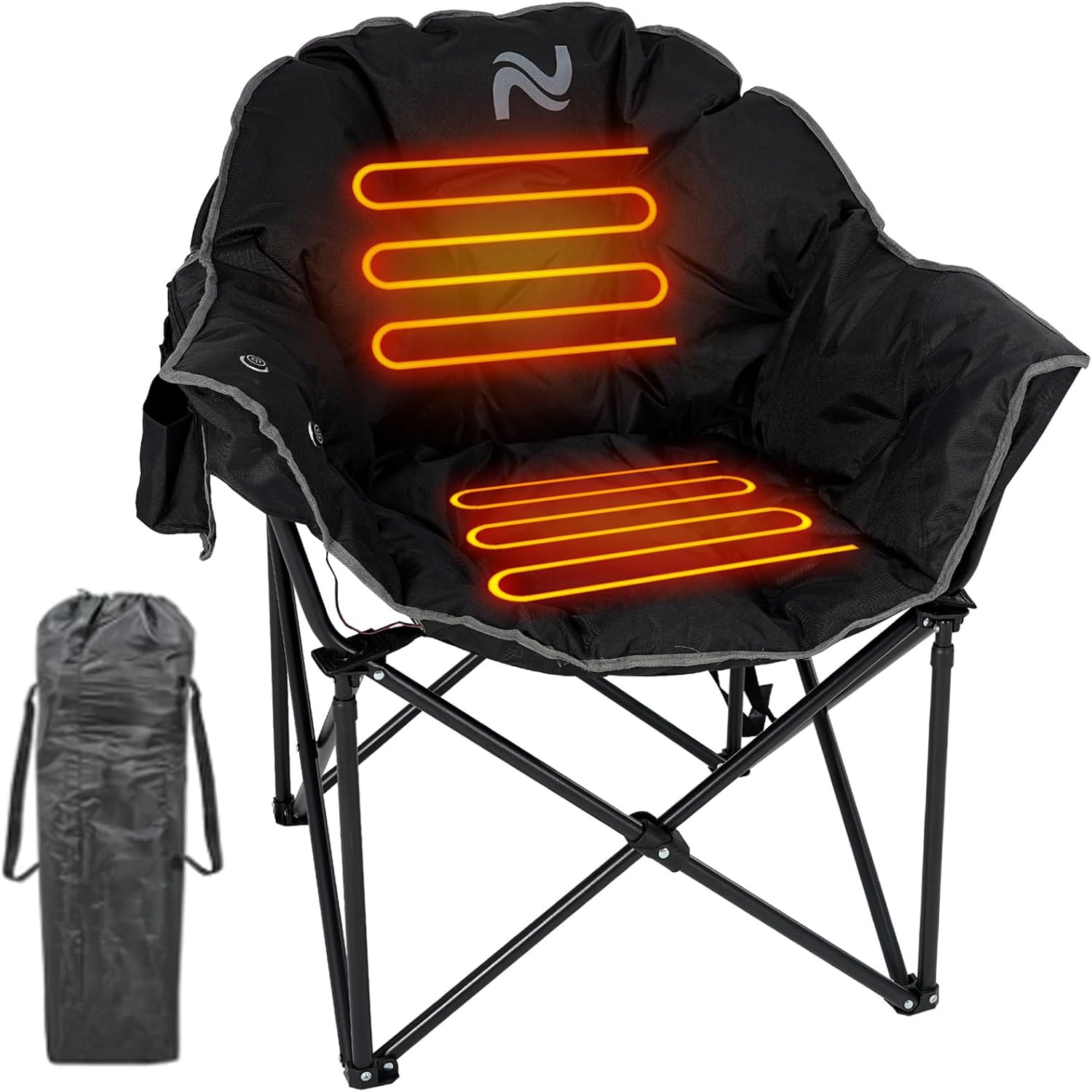 LILYPELLE Heated Camping Chair: 3 Heat Levels