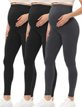 Buttergene Women's Maternity Leggings Over the Belly - Soft High