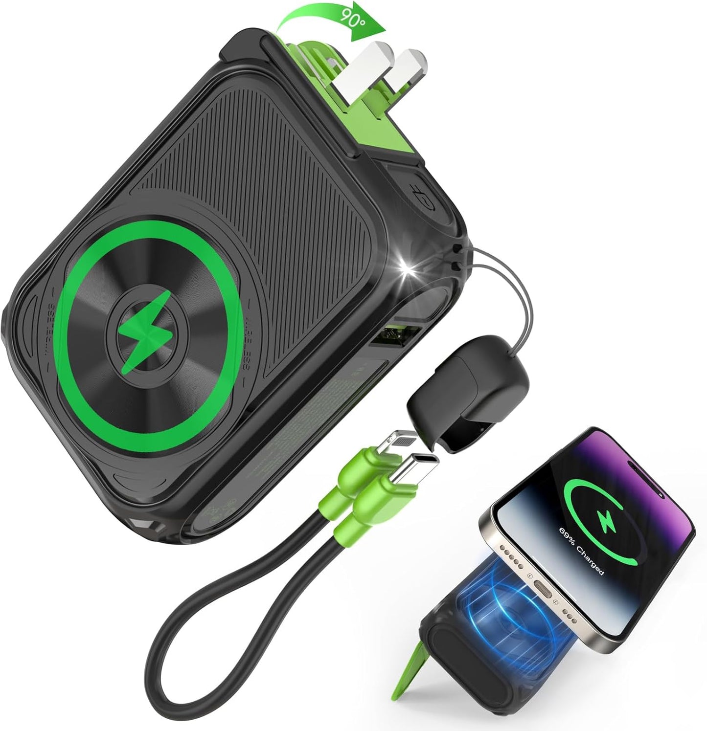 P05 Portable Charger: Compact Magnetic Power Bank for Travel