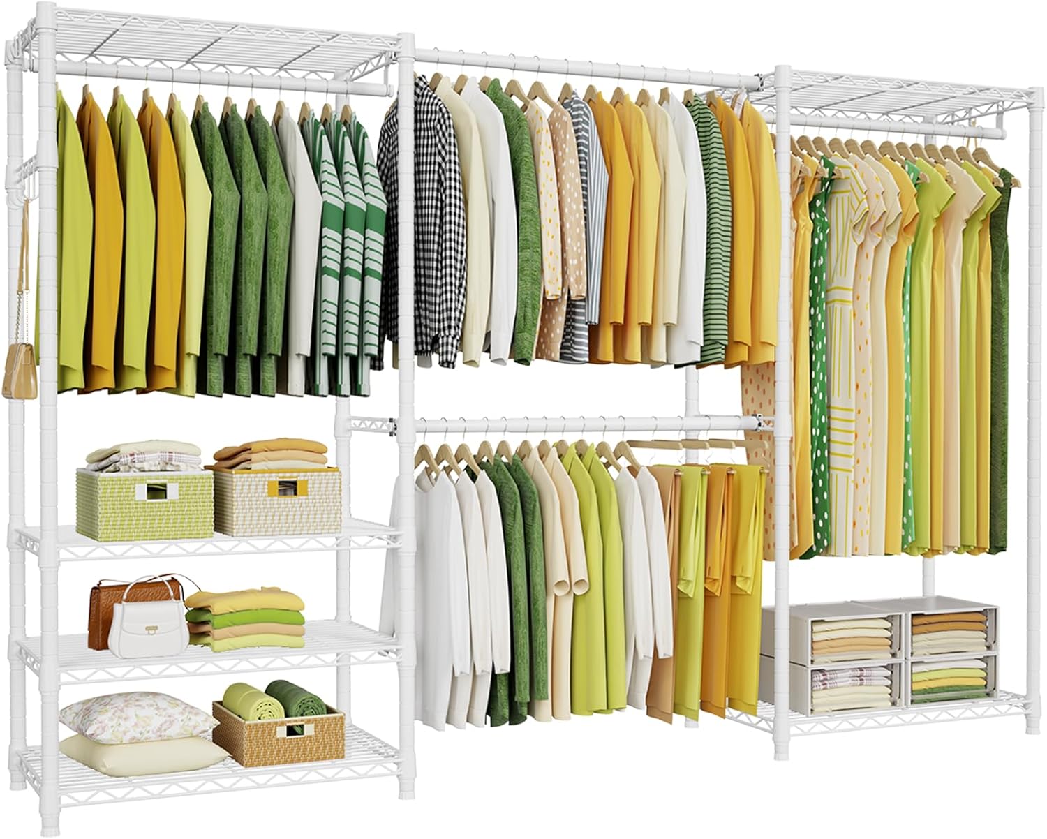 Ulif E1 Heavy Duty Closet Garment Rack for Organized Storage