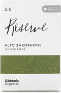 D'Addario Organic Reserve Alto Saxophone Reeds - Warm Tone, 3.5