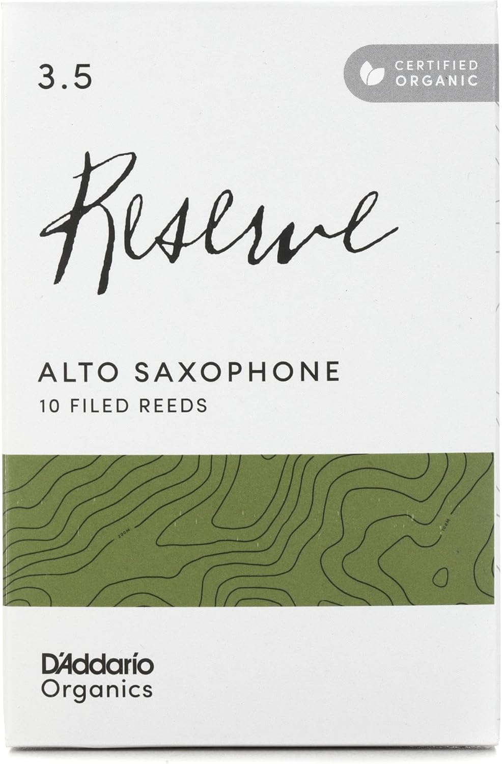 D'Addario Organic Reserve Alto Saxophone Reeds for Musicians