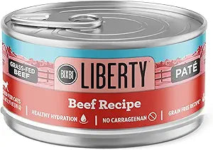 BIXBI Liberty Grain Free Beef Pate Wet Cat Food 24 Pack