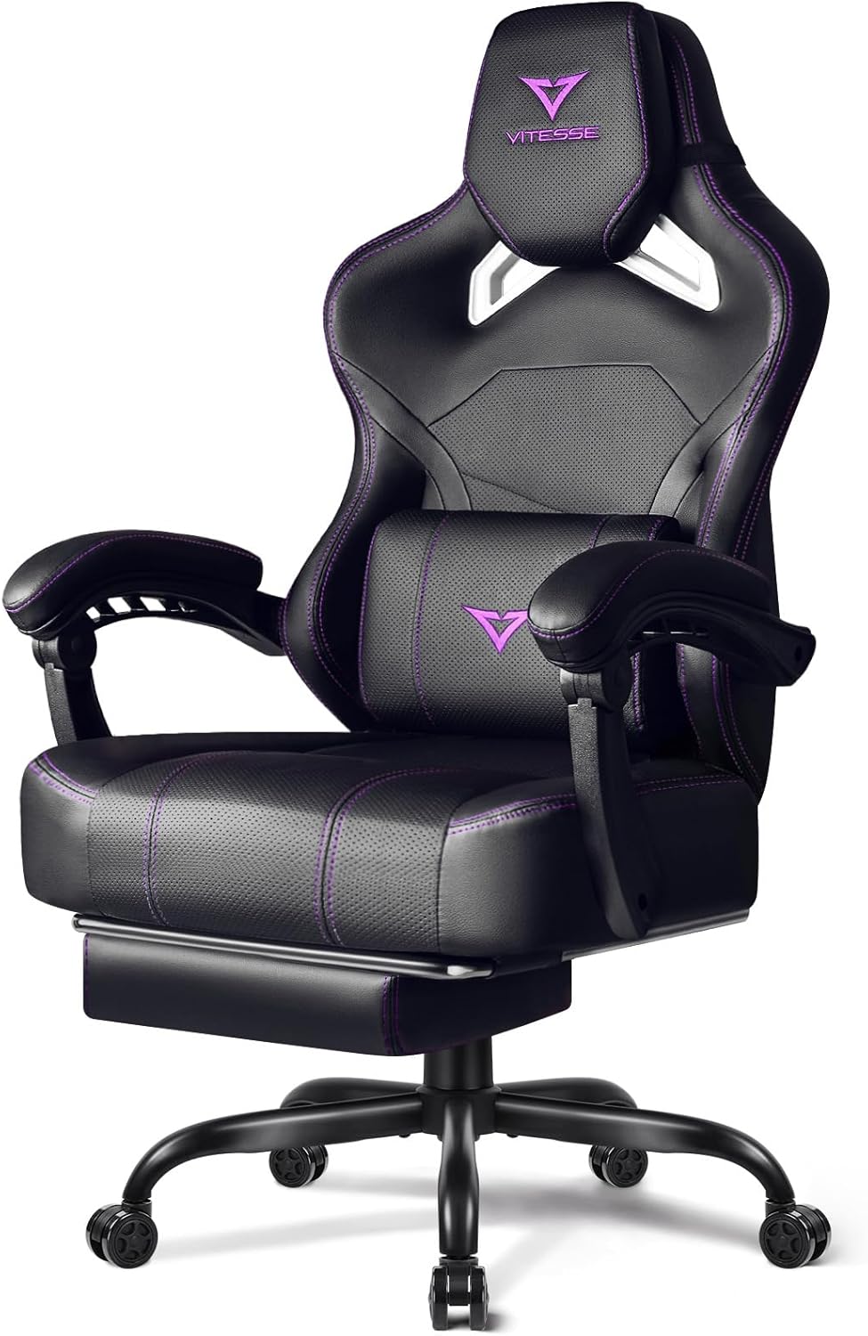 VITESSE Big and Tall Gaming Chair with Footrest for Comfort