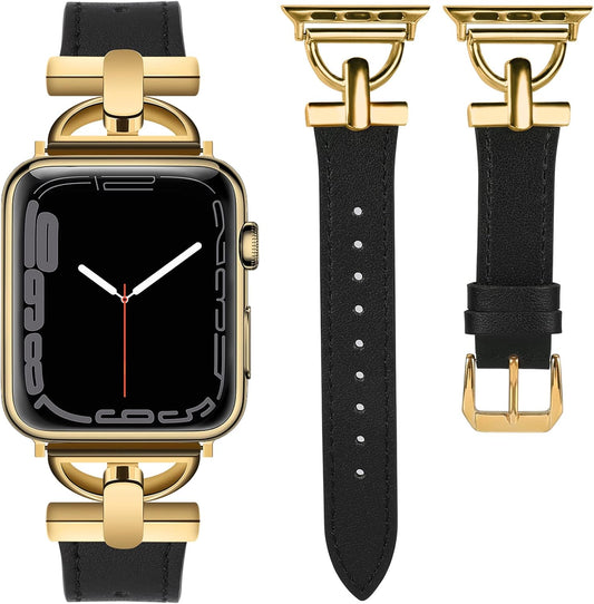 Wearlizer Fancy Leather Band for Apple Watch Women