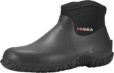 HISEA Men's Garden Shoes - Waterproof Insulated Ankle Boots