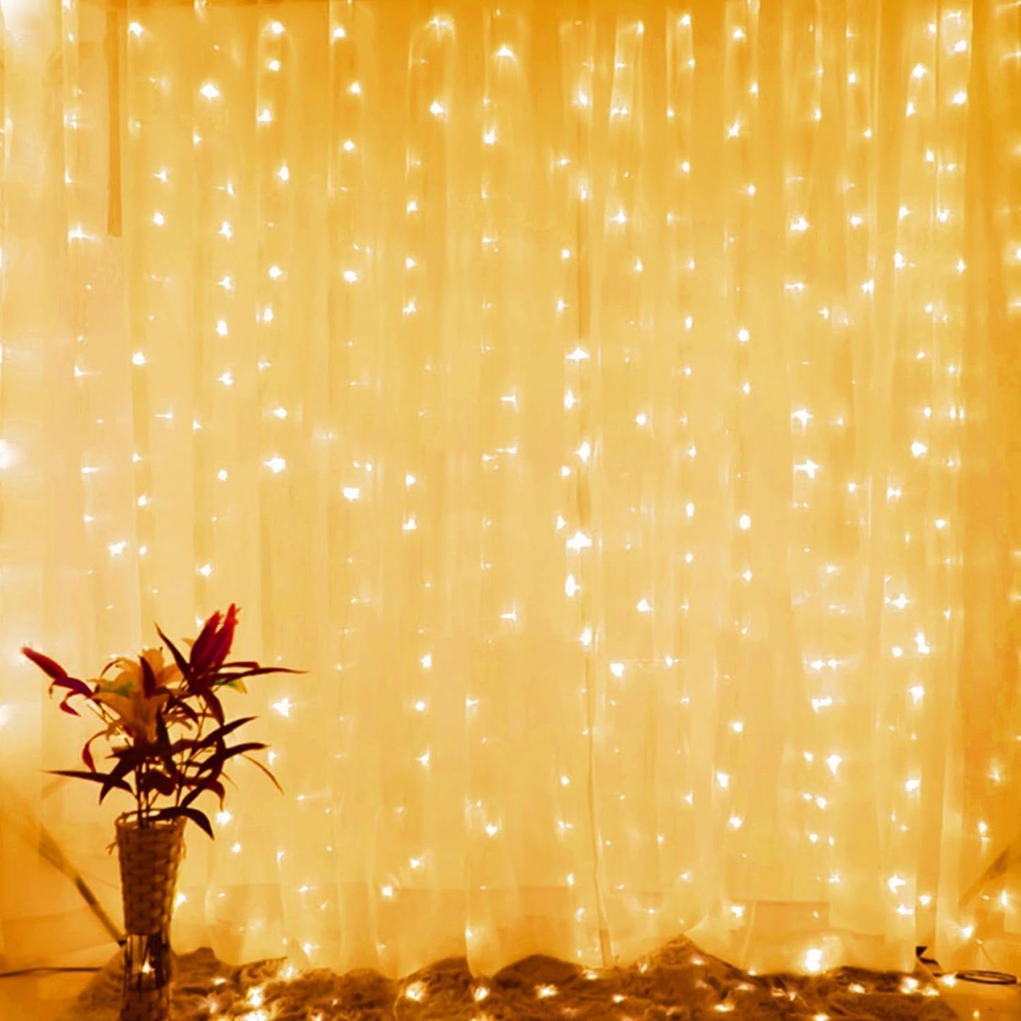 Brightown 1200 LED Curtain String Lights for Festive Decor