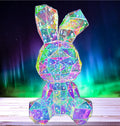 Bunny Night Light Holographic Rainbow Lamp for Kids Decor