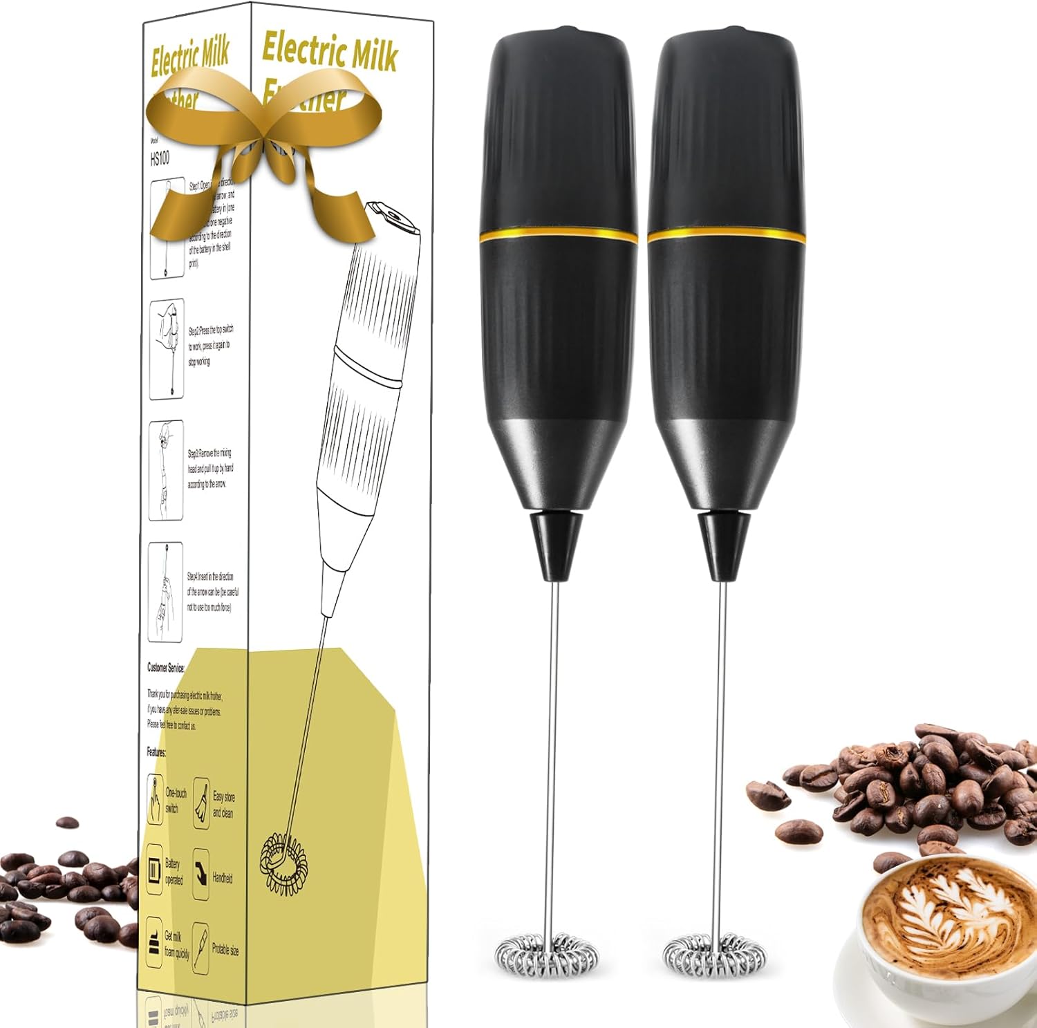 Handheld Milk Frother Set - Barista's Dream Duo