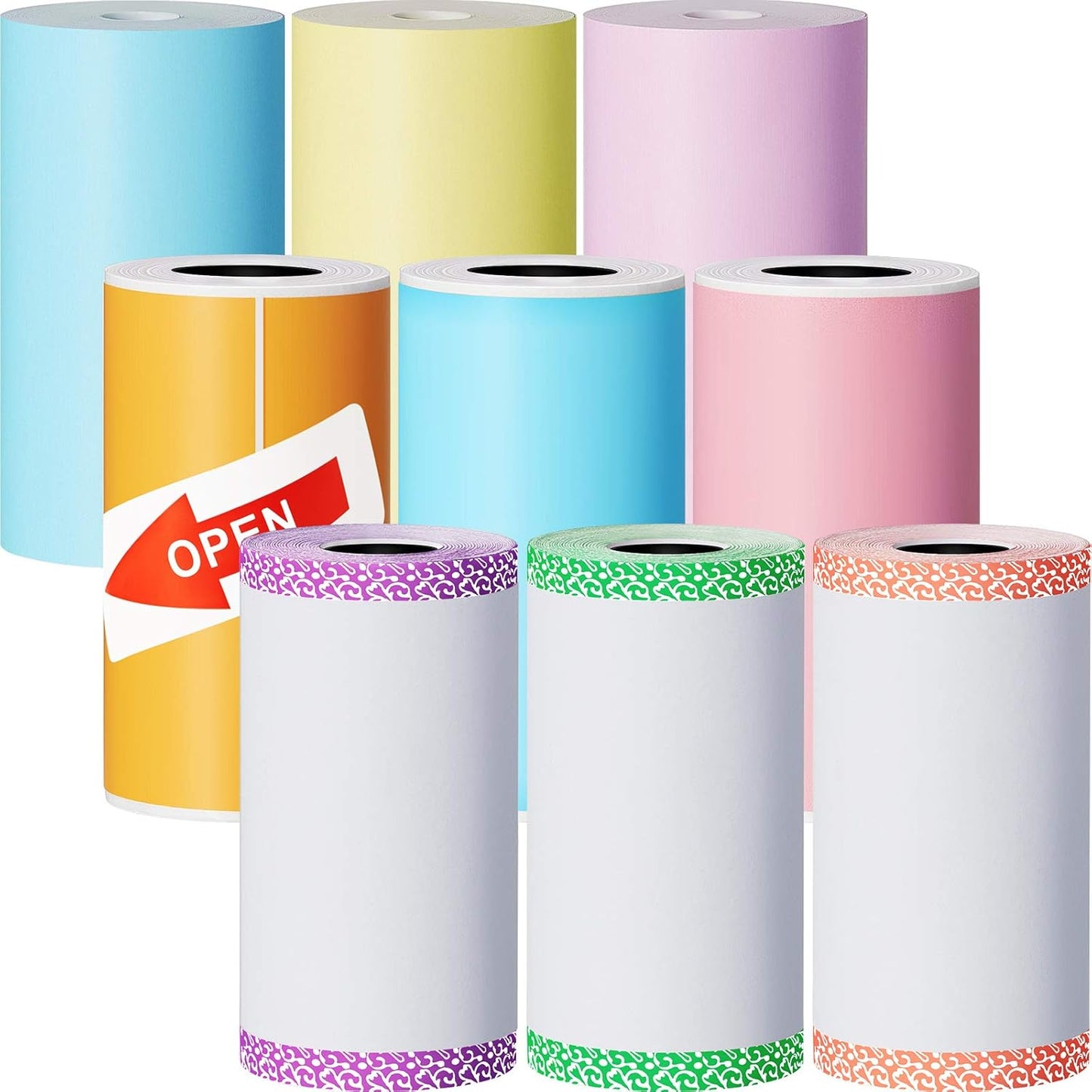 Print More, Stick Less with 9 Thermal Printer Sticker Rolls