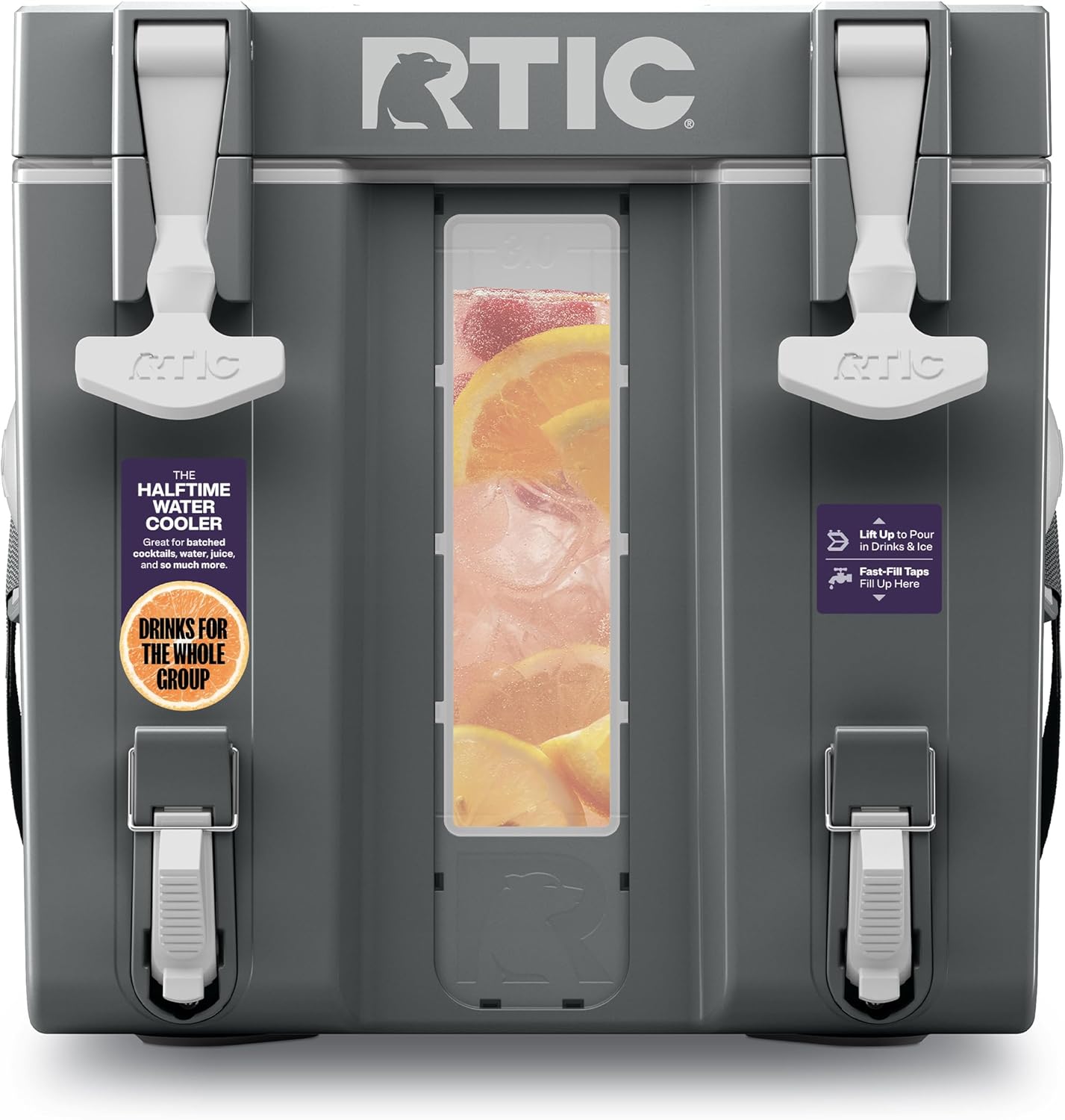 RTIC 3 Gal Portable Drink Dispenser with Dual Taps