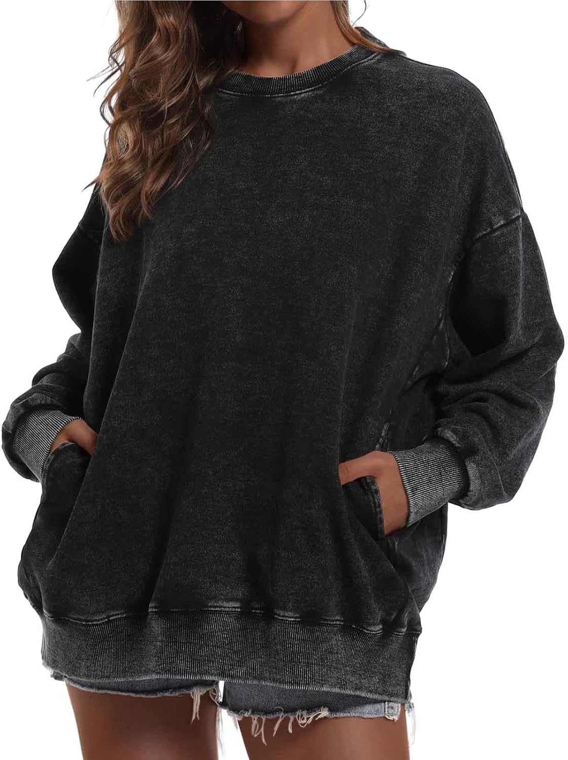 Bintehgs Cozy Oversized Crewneck Sweatshirt