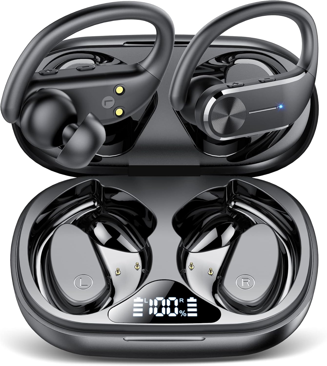 68H Playtime & Powerful Bass - Wireless Sport Earbuds