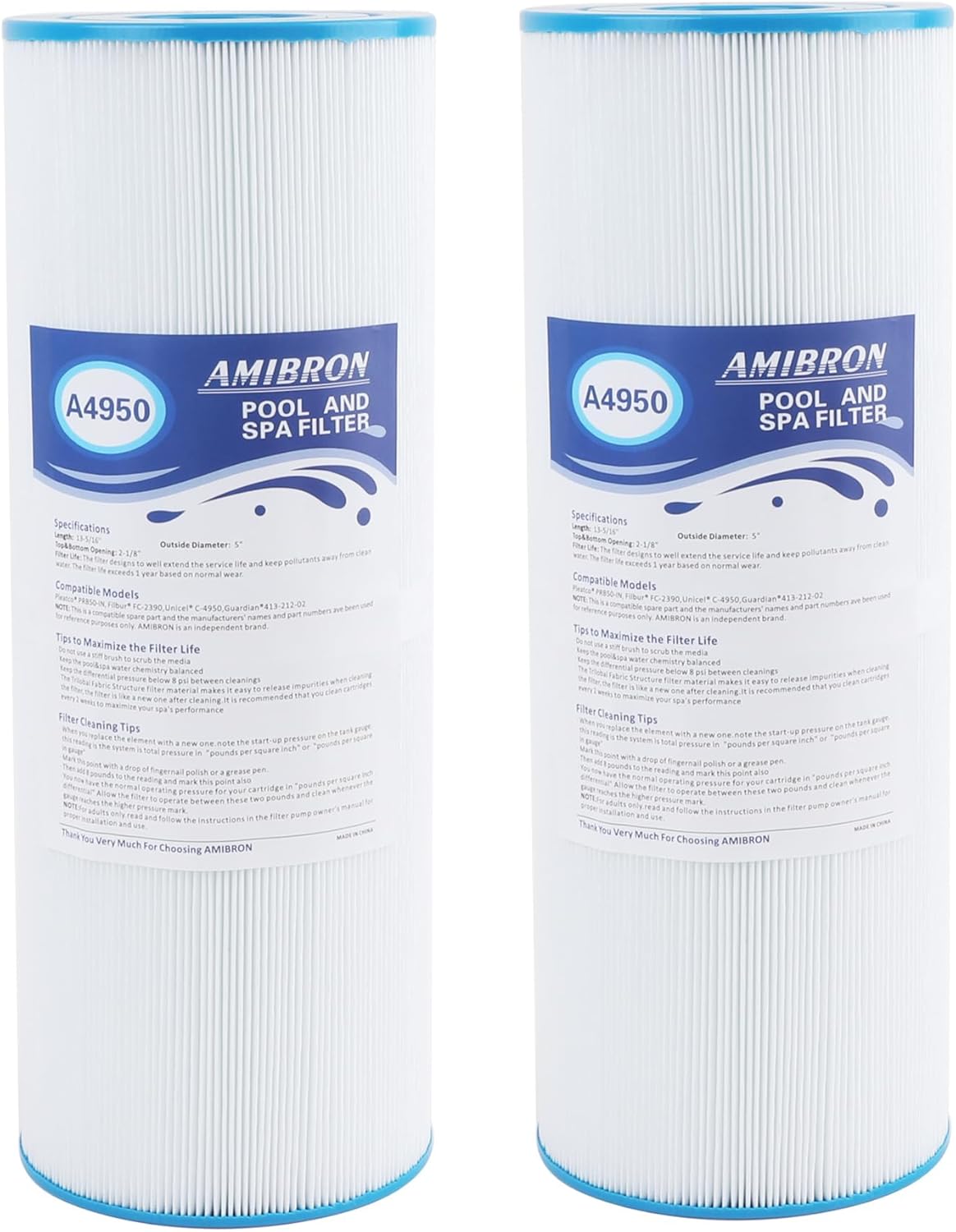 C-4950 Spa Filters for Jacuzzi J210/J220/J235/J245/J275