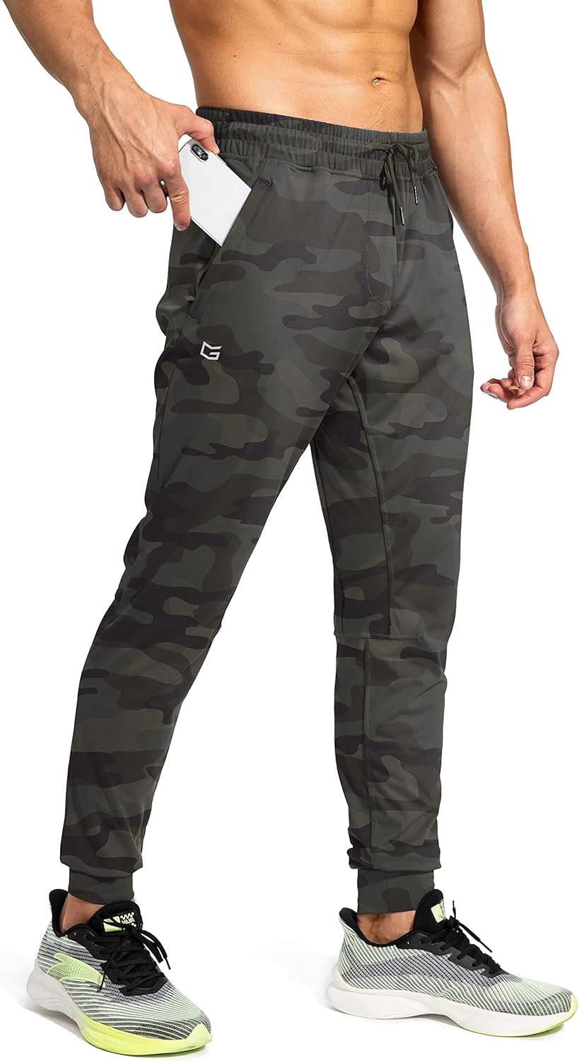 G Gradual Men's Sweatpants with Zipper Pockets for Workouts