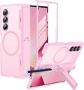 Samsung Galaxy Z Fold 6 Case with S Pen Holder - Pink Full Protection