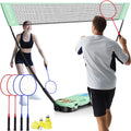 Portable Badminton Net Set - Complete Pop-Up Kit for Backyard Play