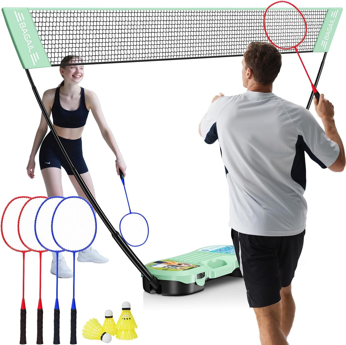 Portable Badminton Net Set for Indoor and Outdoor Fun