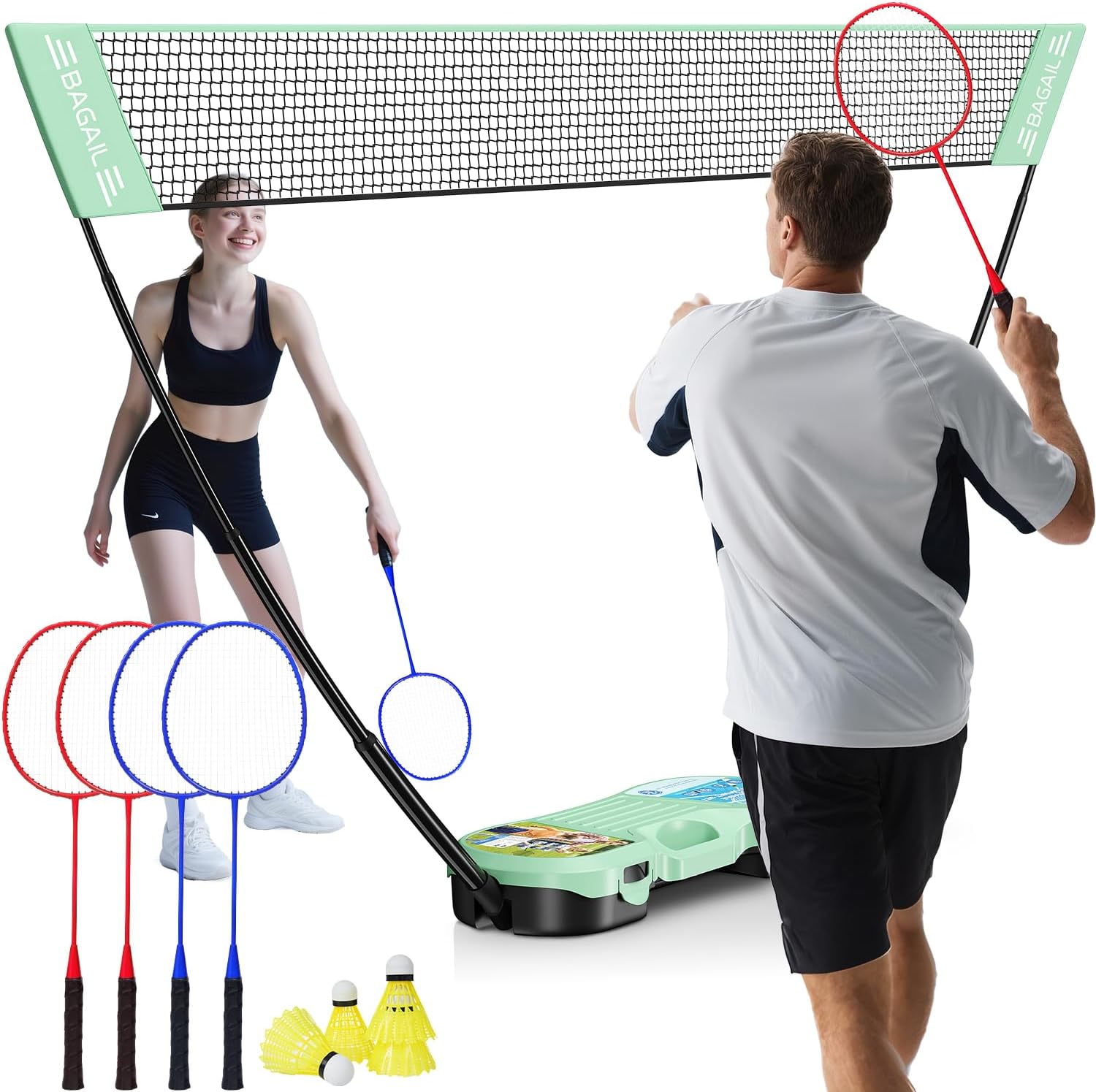 Portable Badminton Net Set for Indoor and Outdoor Fun