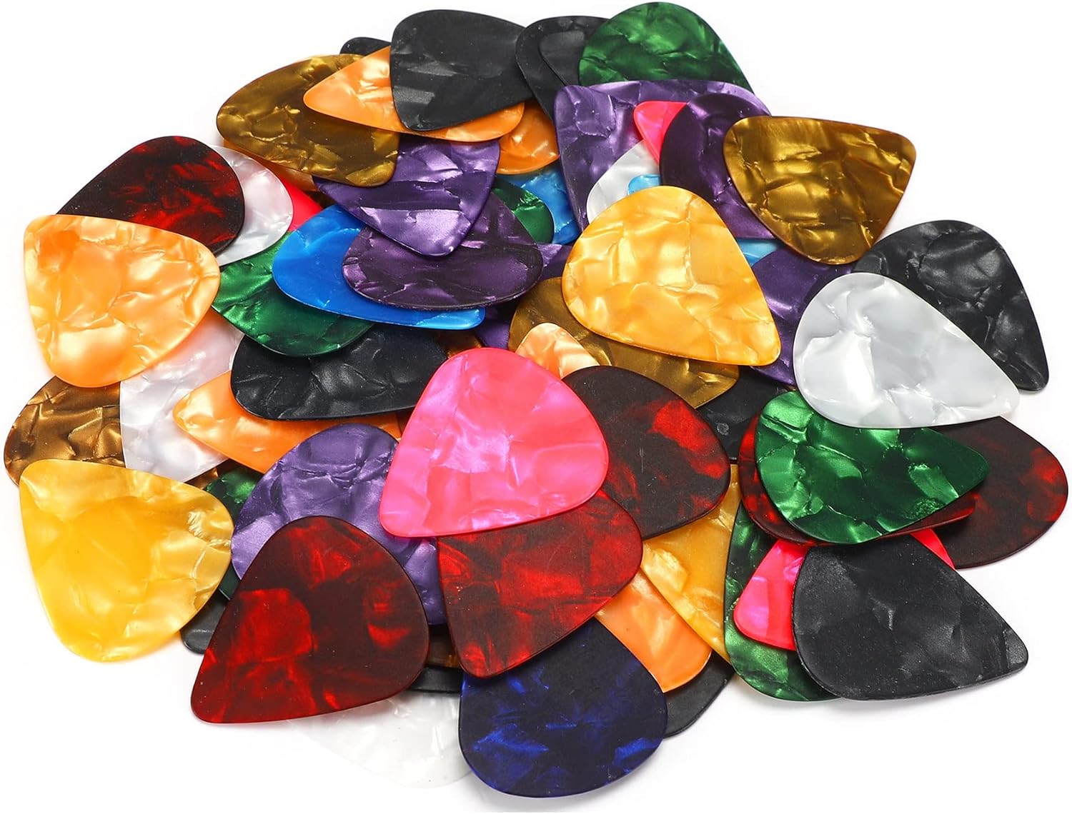150 Pack Premium Celluloid Guitar Picks - Heavy Gauges Variety